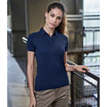 Navy - Back - Tee Jays Womens-Ladies Luxury Sport Polo Shirt
