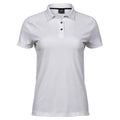 White - Front - Tee Jays Womens-Ladies Luxury Sport Polo Shirt
