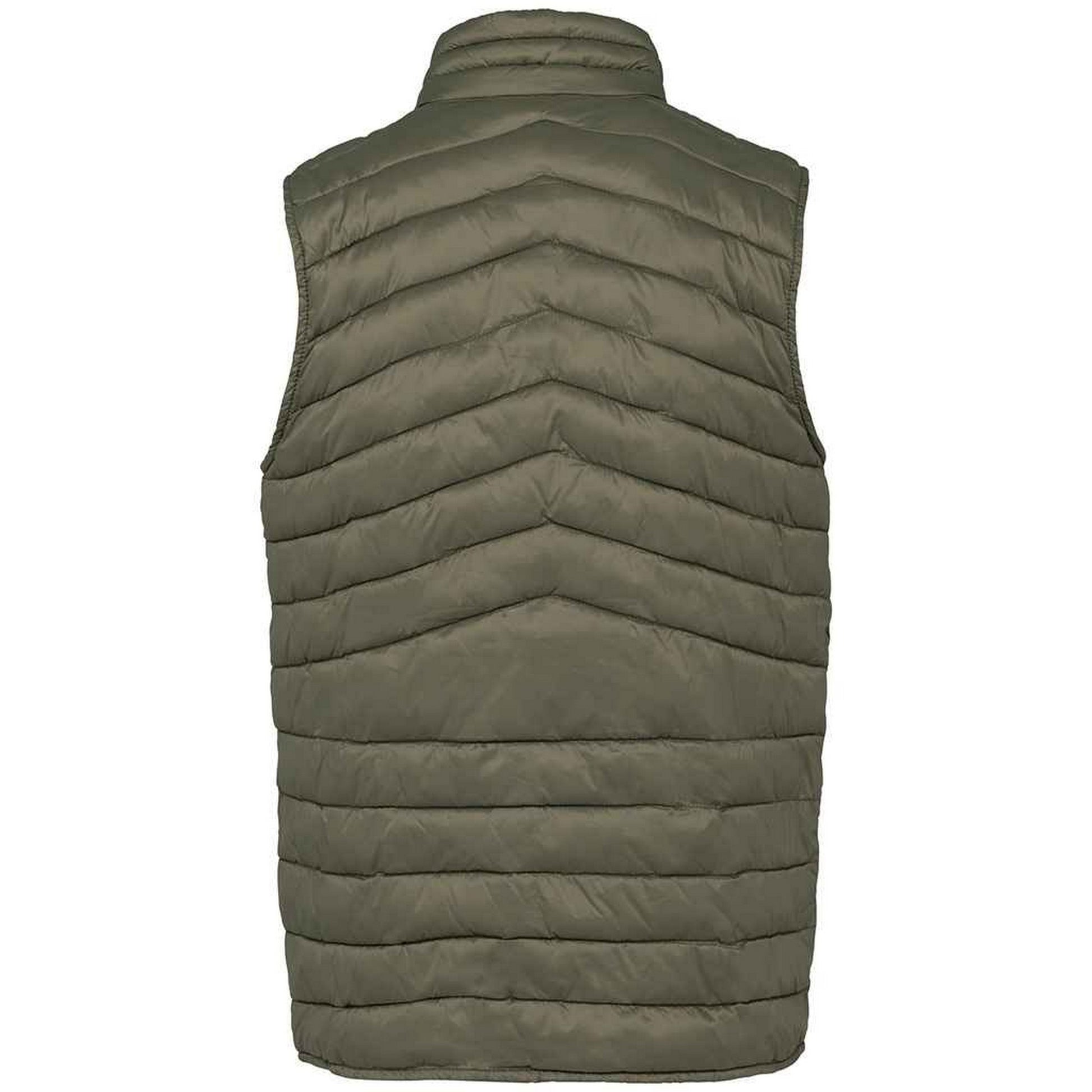 Organic Khaki - Back - Native Spirit Mens Recycled Lightweight Body Warmer