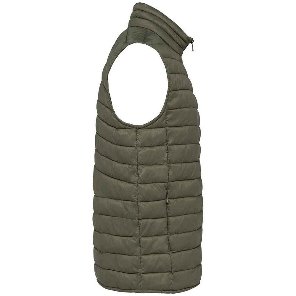 Organic Khaki - Side - Native Spirit Mens Recycled Lightweight Body Warmer