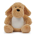 Brown - Front - Mumbles Printme Dog Plush Toy