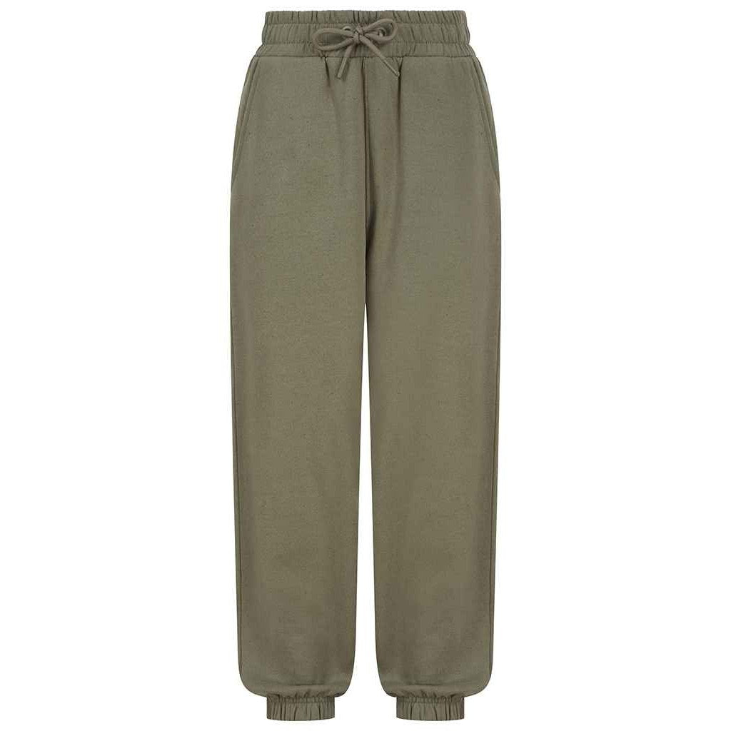 Khaki - Front - SF Minni Childrens-Kids Sustainable Cuffed Ankle Jogging Bottoms