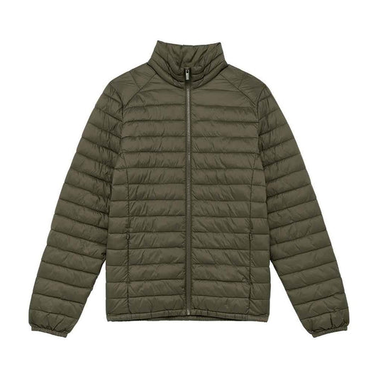Navy Blue - Front - Native Spirit Mens Recycled Lightweight Padded Jacket