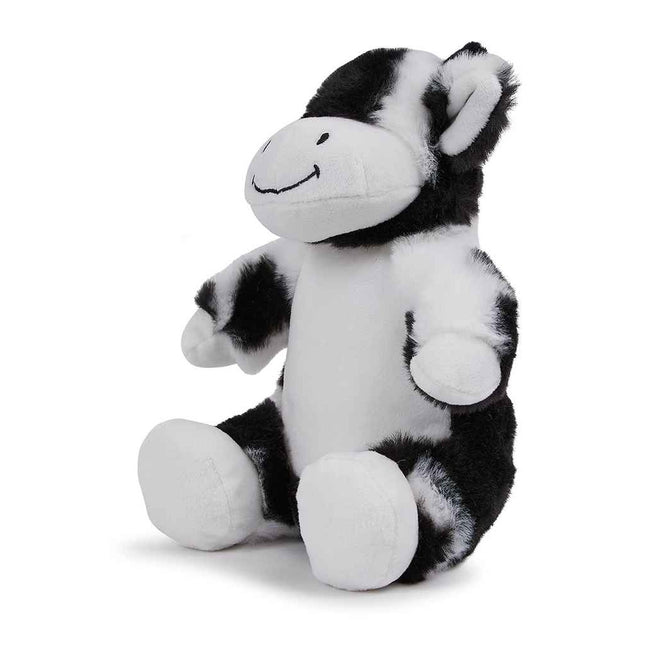 Black-White - Side - Mumbles Printme Cow Plush Toy