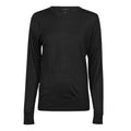 Black - Front - Tee Jays Womens-Ladies Sweatshirt