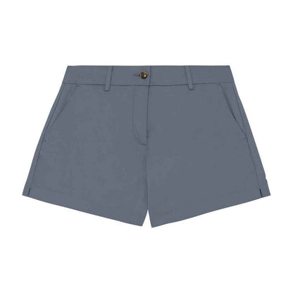 Mineral Grey - Front - Native Spirit Womens-Ladies Chino Shorts