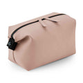 Nude Pink - Front - Bagbase Matte PU Toiletry Bag