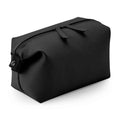 Black - Front - Bagbase Matte PU Toiletry Bag