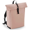 Nude Pink - Front - Bagbase Roll Top Backpack