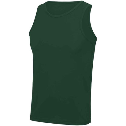 Bottle Green - Front - AWDis Cool Mens Vest Top