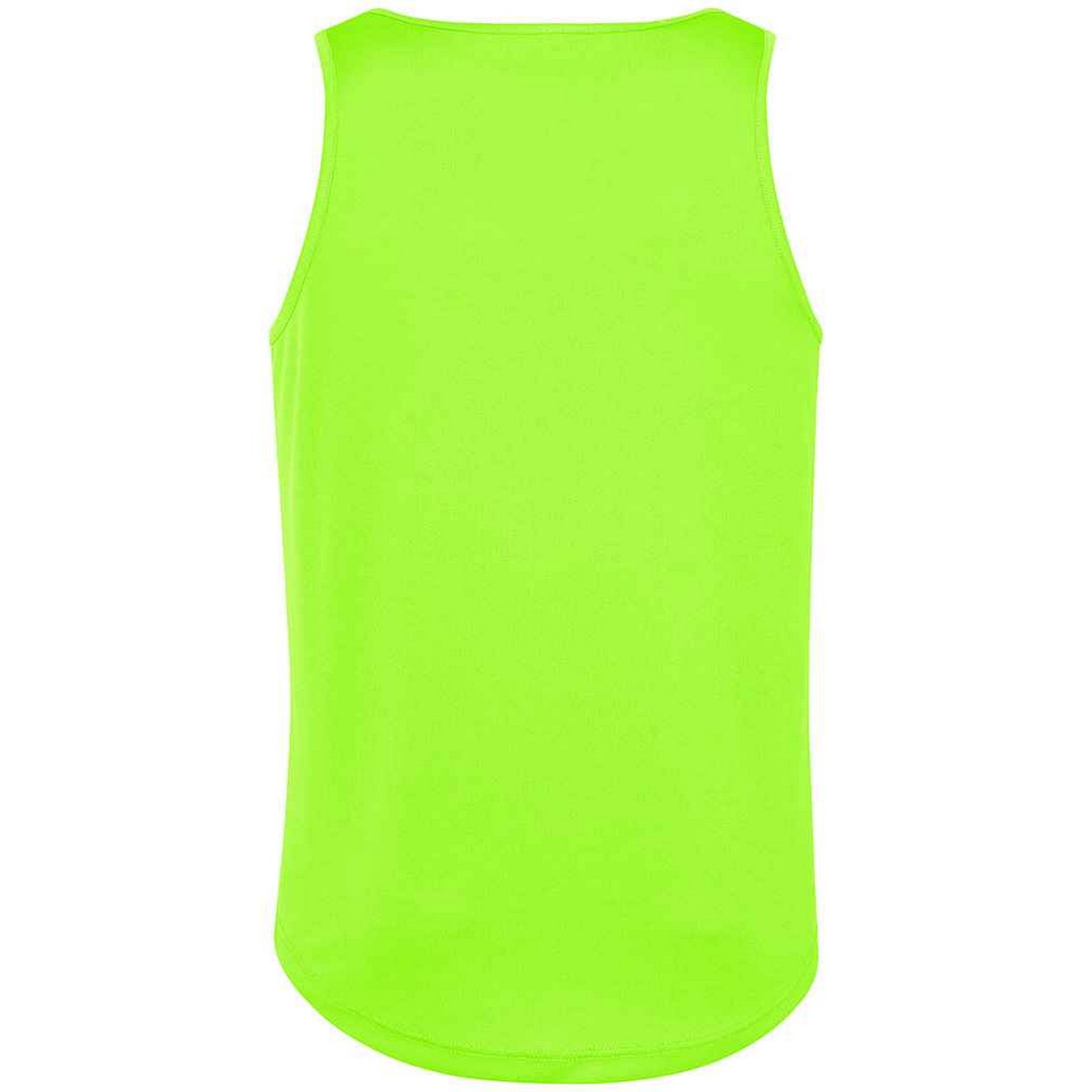 Electric Green - Back - AWDis Cool Mens Vest Top