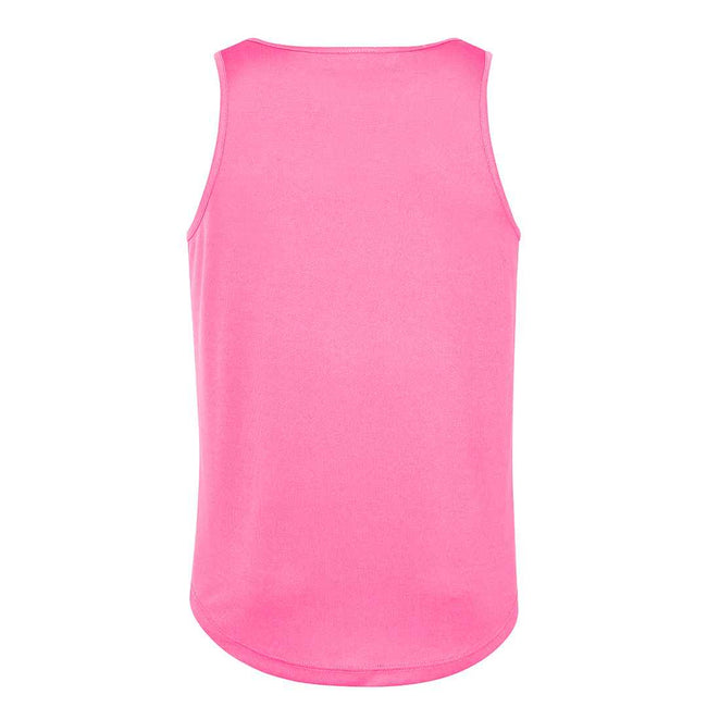 Electric Pink - Back - AWDis Cool Mens Vest Top