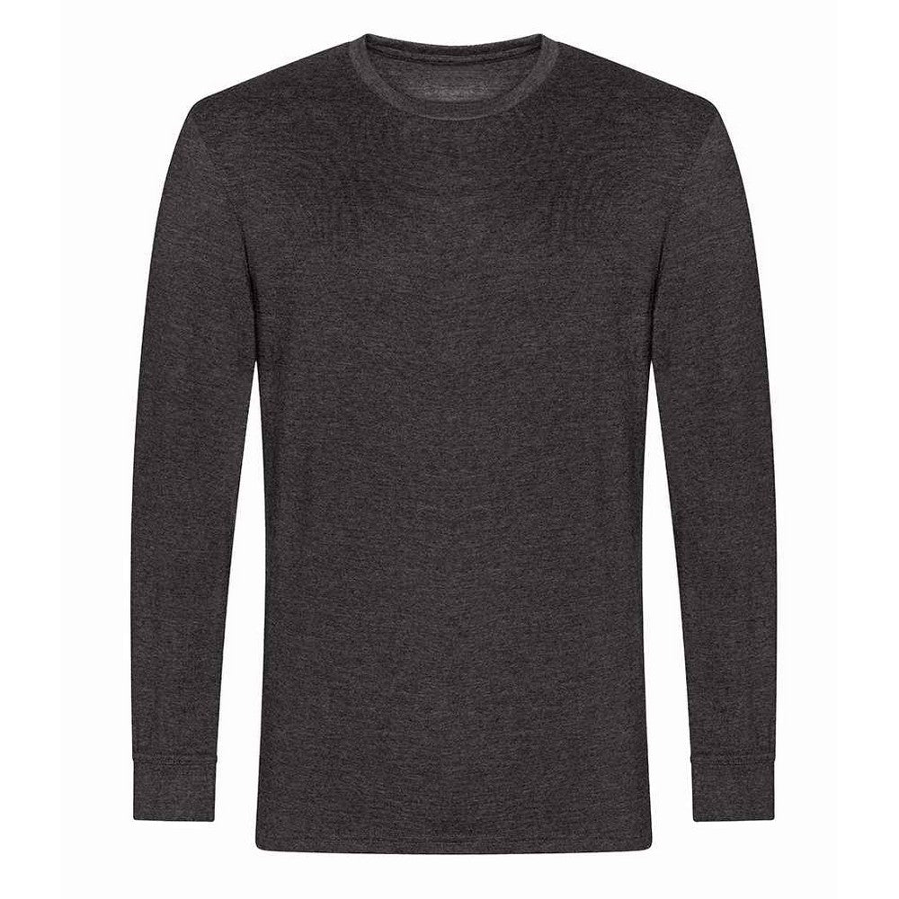 Charcoal - Front - PRO RTX Mens Pro Long-Sleeved T-Shirt