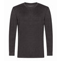 Charcoal - Front - PRO RTX Mens Pro Long-Sleeved T-Shirt