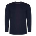 Navy - Front - PRO RTX Mens Pro Long-Sleeved T-Shirt
