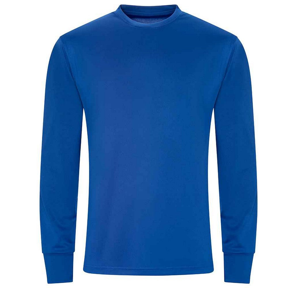 Royal Blue - Front - AWDis Cool Mens Long-Sleeved Active T-Shirt