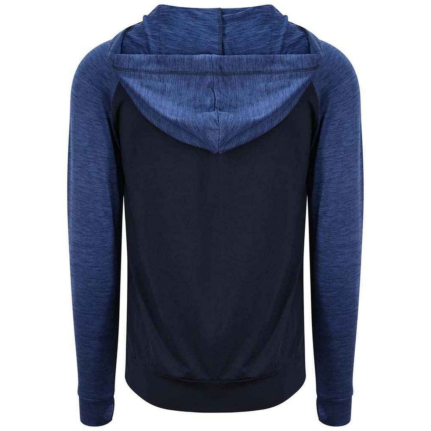 Navy Melange - Back - AWDis Cool Mens Full Zip Hoodie