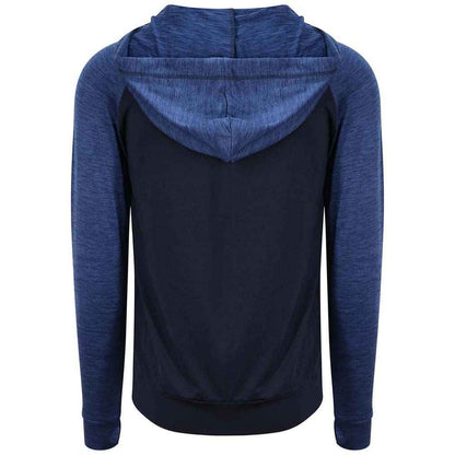 Navy Melange - Back - AWDis Cool Mens Full Zip Hoodie