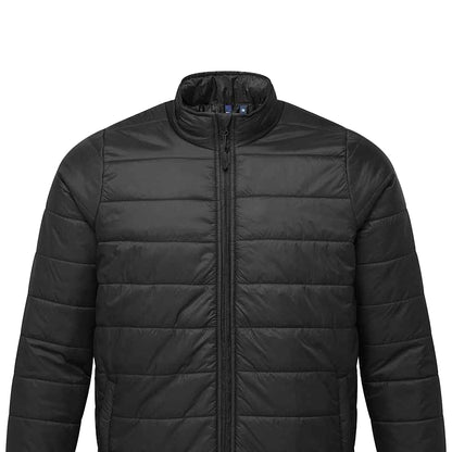 Black - Back - Premier Mens Recyclight Padded Jacket