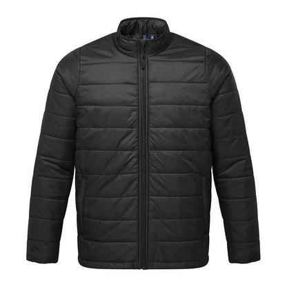 Black - Front - Premier Mens Recyclight Padded Jacket