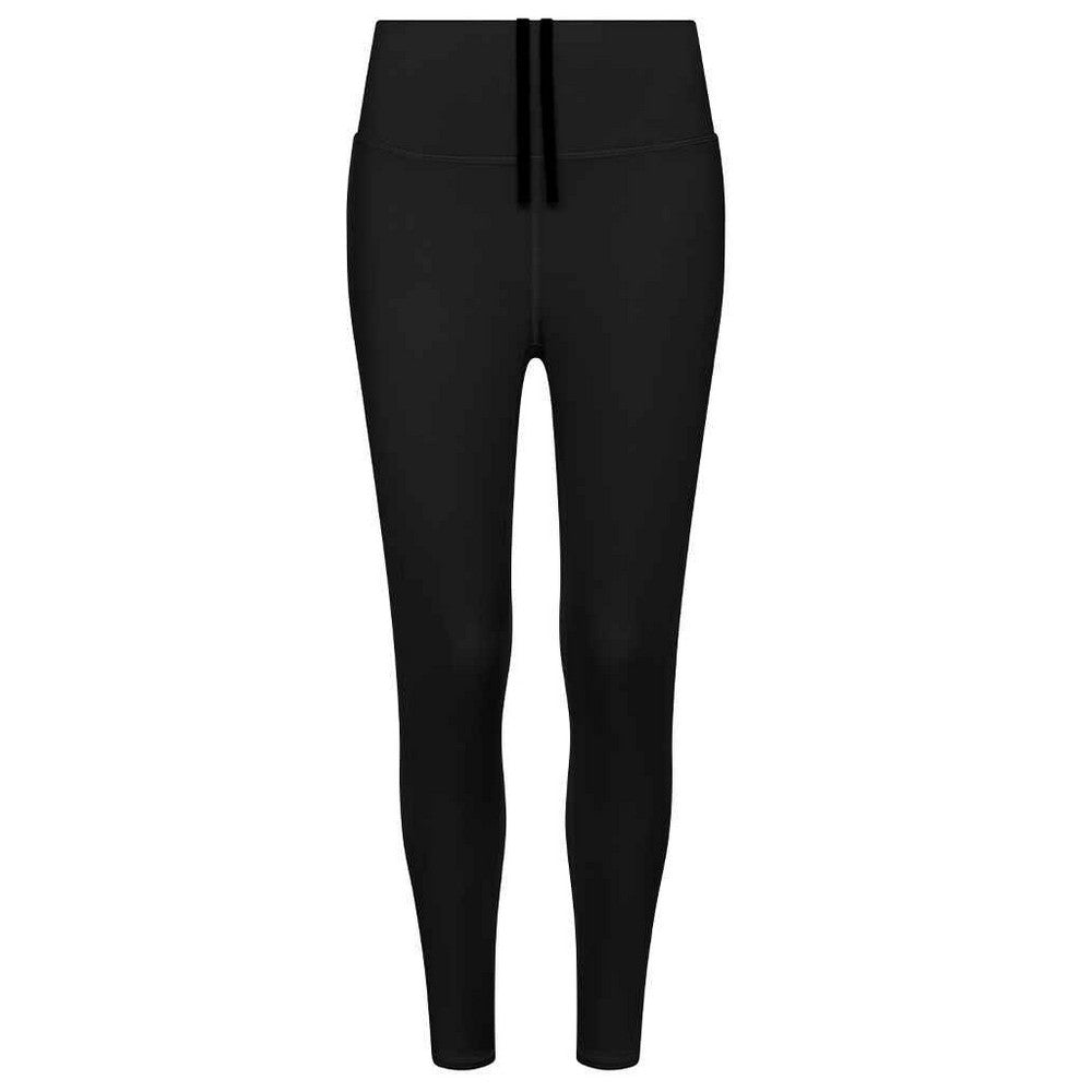 Jet Black - Front - AWDis Cool Womens-Ladies Tech Recycled Leggings