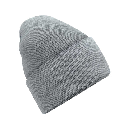Ash - Front - Beechfield Unisex Adult Original Recycled Deep Cuffed Beanie