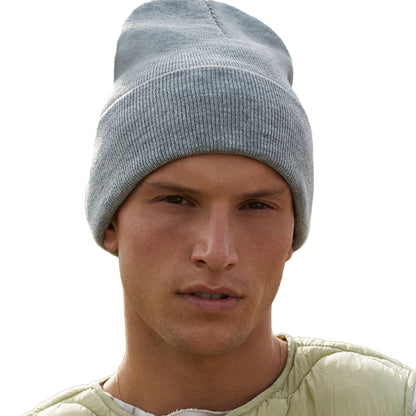 Ash - Back - Beechfield Unisex Adult Original Recycled Deep Cuffed Beanie