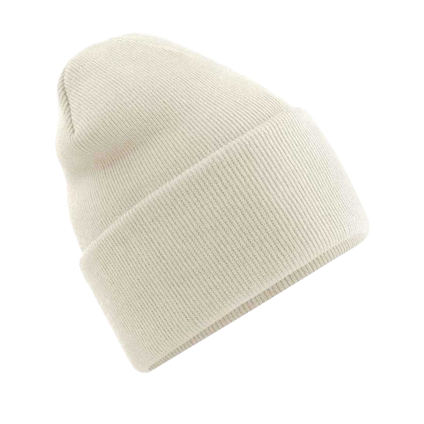 Almond - Front - Beechfield Unisex Adult Original Recycled Deep Cuffed Beanie
