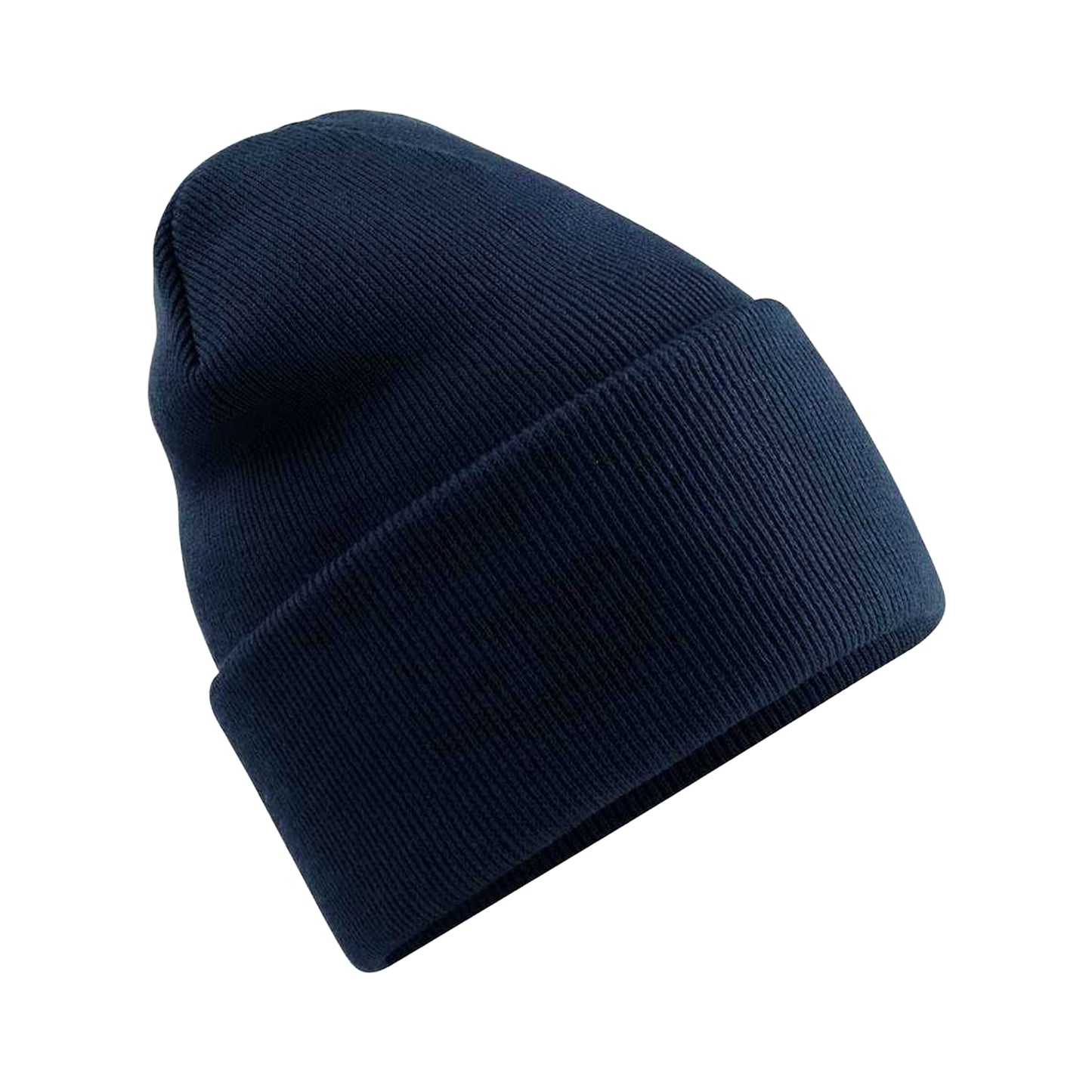 French Navy - Front - Beechfield Unisex Adult Original Recycled Deep Cuffed Beanie