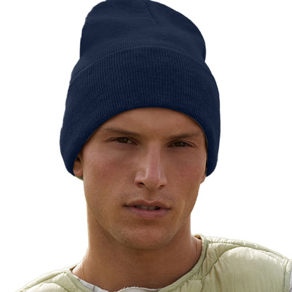 French Navy - Back - Beechfield Unisex Adult Original Recycled Deep Cuffed Beanie