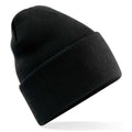 Black - Front - Beechfield Unisex Adult Original Recycled Deep Cuffed Beanie