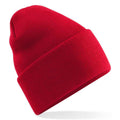 Classic Red - Front - Beechfield Unisex Adult Original Recycled Deep Cuffed Beanie