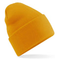 Mustard - Front - Beechfield Unisex Adult Original Recycled Deep Cuffed Beanie