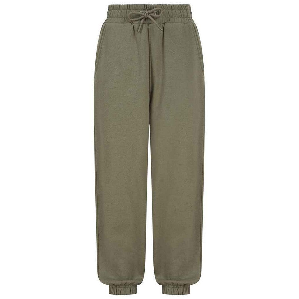 Khaki - Front - SF Minni Childrens-Kids Fashion Sustainable Cuffed Jogging Bottoms