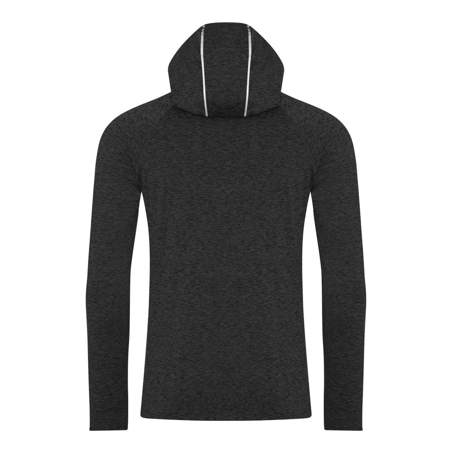 Black Slate Melange - Back - Awdis Mens Just Cool Cowl Neck Top