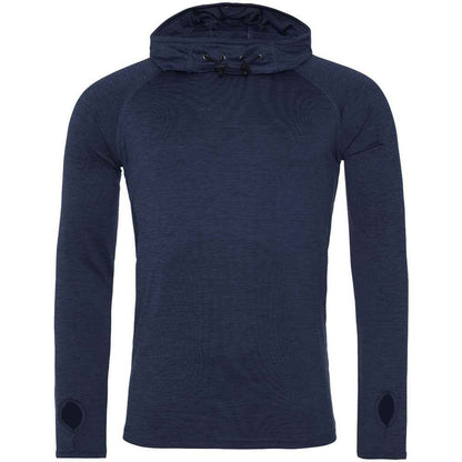 Navy Melange - Front - Awdis Mens Just Cool Cowl Neck Top
