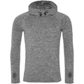 Grey Melange - Front - Awdis Mens Just Cool Cowl Neck Top