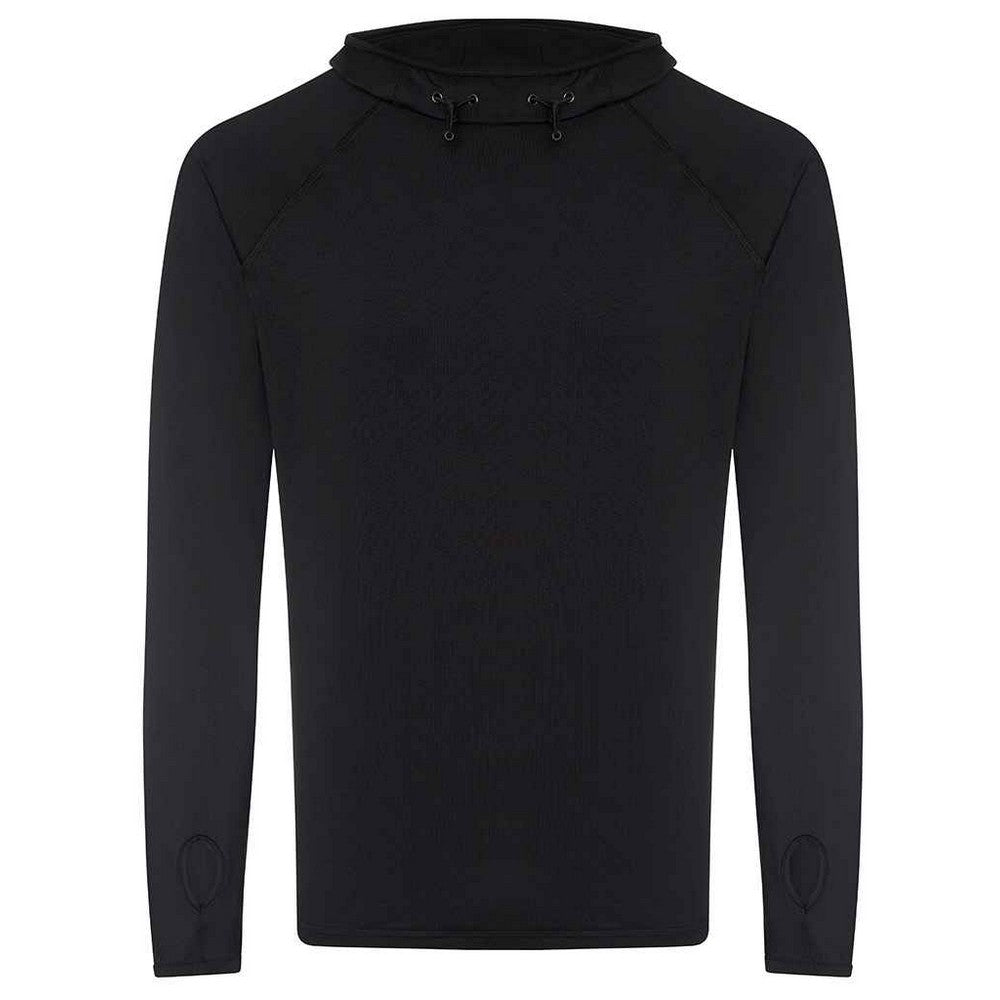 Jet Black - Front - Awdis Mens Just Cool Cowl Neck Top