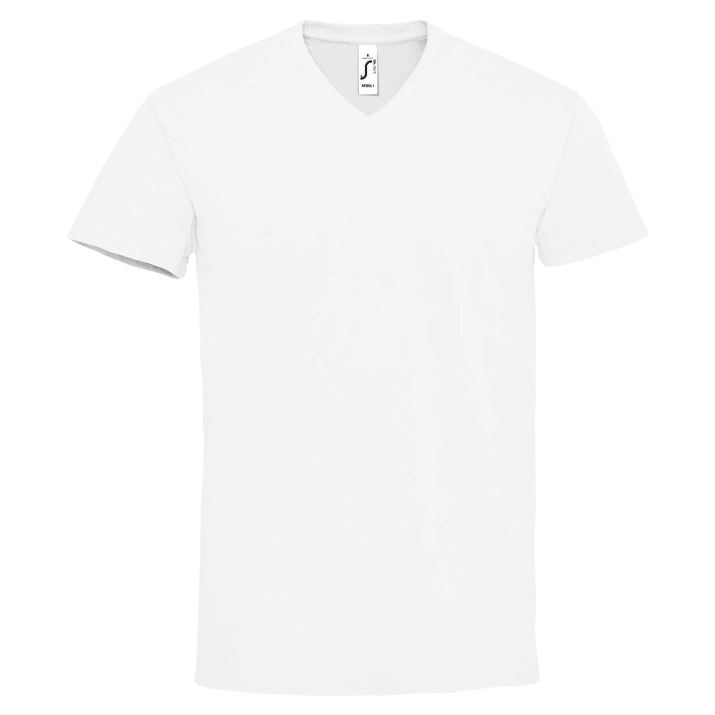 White - Front - SOLS Mens Imperial V Neck T-Shirt