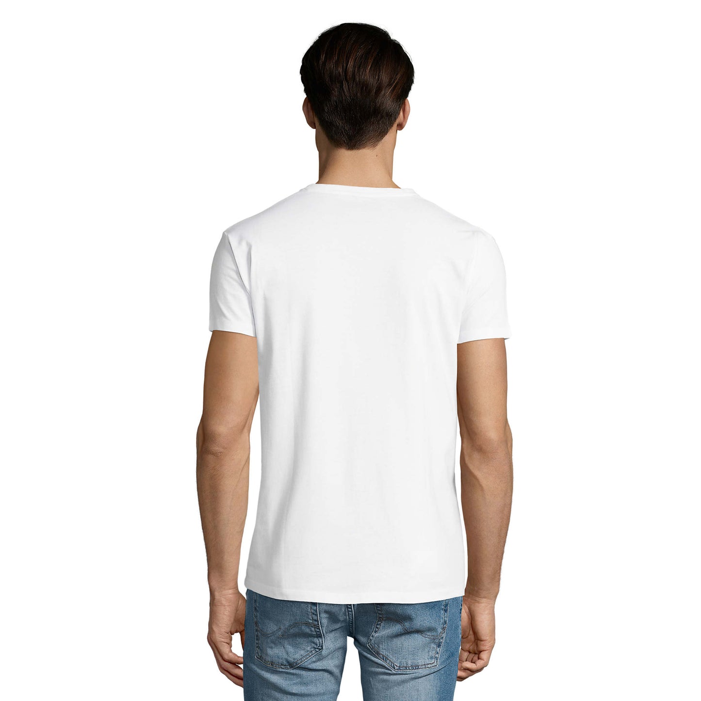White - Pack Shot - SOLS Mens Imperial V Neck T-Shirt