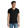 Deep Black - Pack Shot - SOLS Mens Imperial V Neck T-Shirt