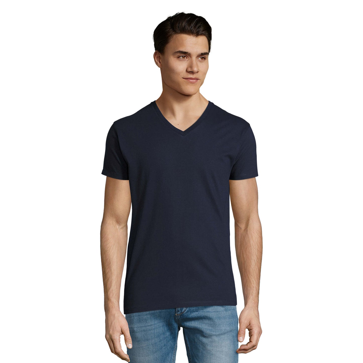 French Navy - Lifestyle - SOLS Mens Imperial V Neck T-Shirt