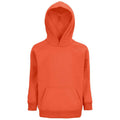 Burnt Orange - Front - SOLS Childrens-Kids Stellar Organic Hoodie