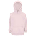 Pale Pink - Front - SOLS Childrens-Kids Stellar Organic Hoodie