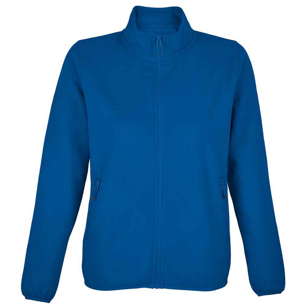 Royal Blue - Front - SOLS Womens-Ladies Factor Microfleece Recycled Fleece Jacket