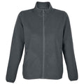 Charcoal - Front - SOLS Womens-Ladies Factor Microfleece Recycled Fleece Jacket