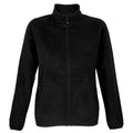 Black - Front - SOLS Womens-Ladies Factor Microfleece Recycled Fleece Jacket