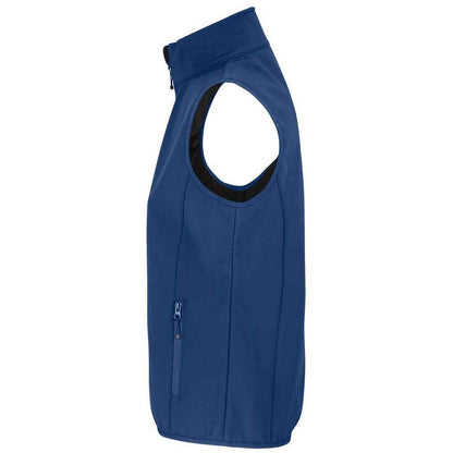 Abyss Blue - Back - SOLS Womens-Ladies Falcon Softshell Recycled Body Warmer