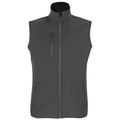 Charcoal - Front - SOLS Womens-Ladies Falcon Softshell Recycled Body Warmer
