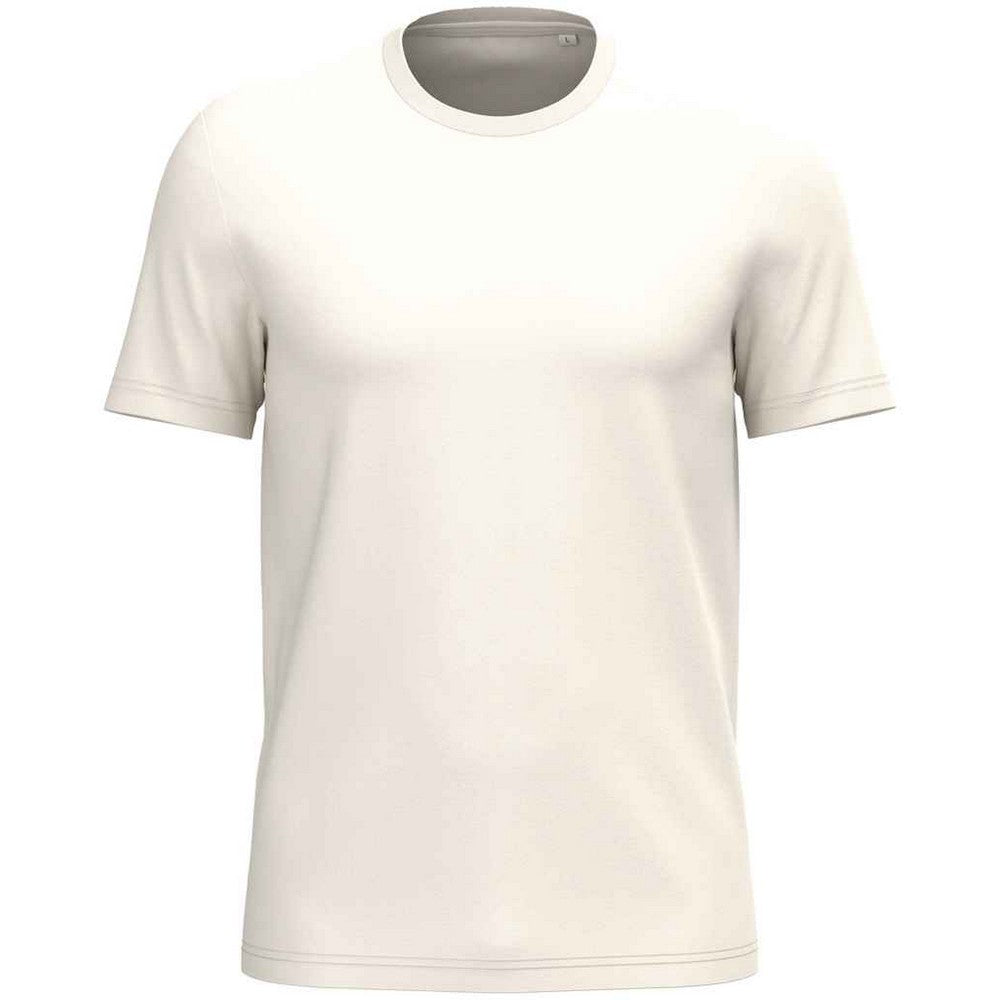 Ivory - Front - Native Spirit Unisex Adult Heavyweight Slim T-Shirt